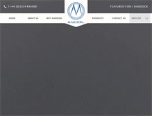 Tablet Screenshot of mardon.com